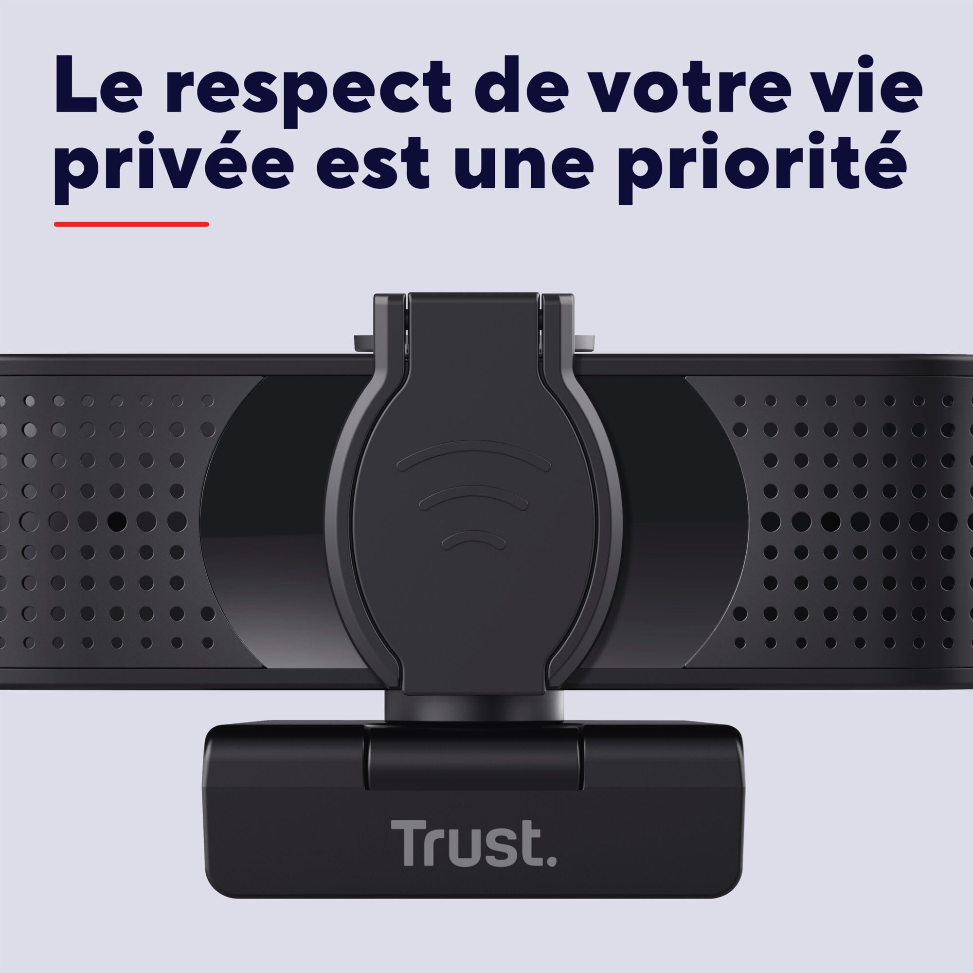 Trust Teza 4K Ultra HD Webcam 3840x2160, Autofocus, Noir | 2 Microphones Intégrés, 30 FPS, USB Plug & Play, Web Caméra pour Teams Zoom PC Laptop Mac Macbook
