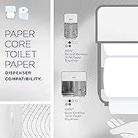 Vista 4 de Cottonelle Professional Small Core High-Capacity Standard Roll Toilet Paper, Bulk (53862), 2-Ply, CleanCare Design, White