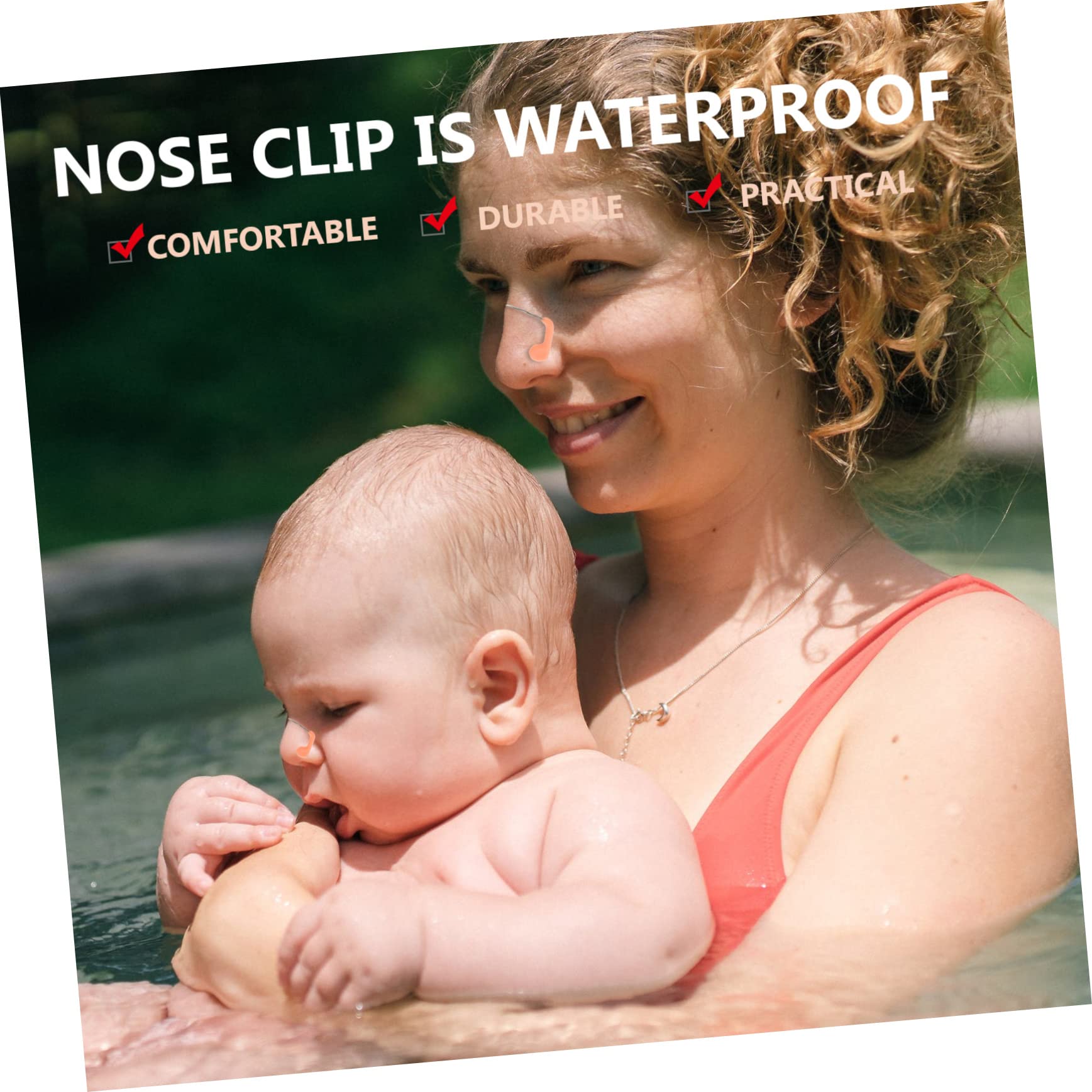 BESPORTBLE 4 Clips para La Nariz Práctico Suministro De Natación Herramienta para Niños Protector De Nariz Accesorios De Natación Tapones para La Nariz para Piscina Accesorios para