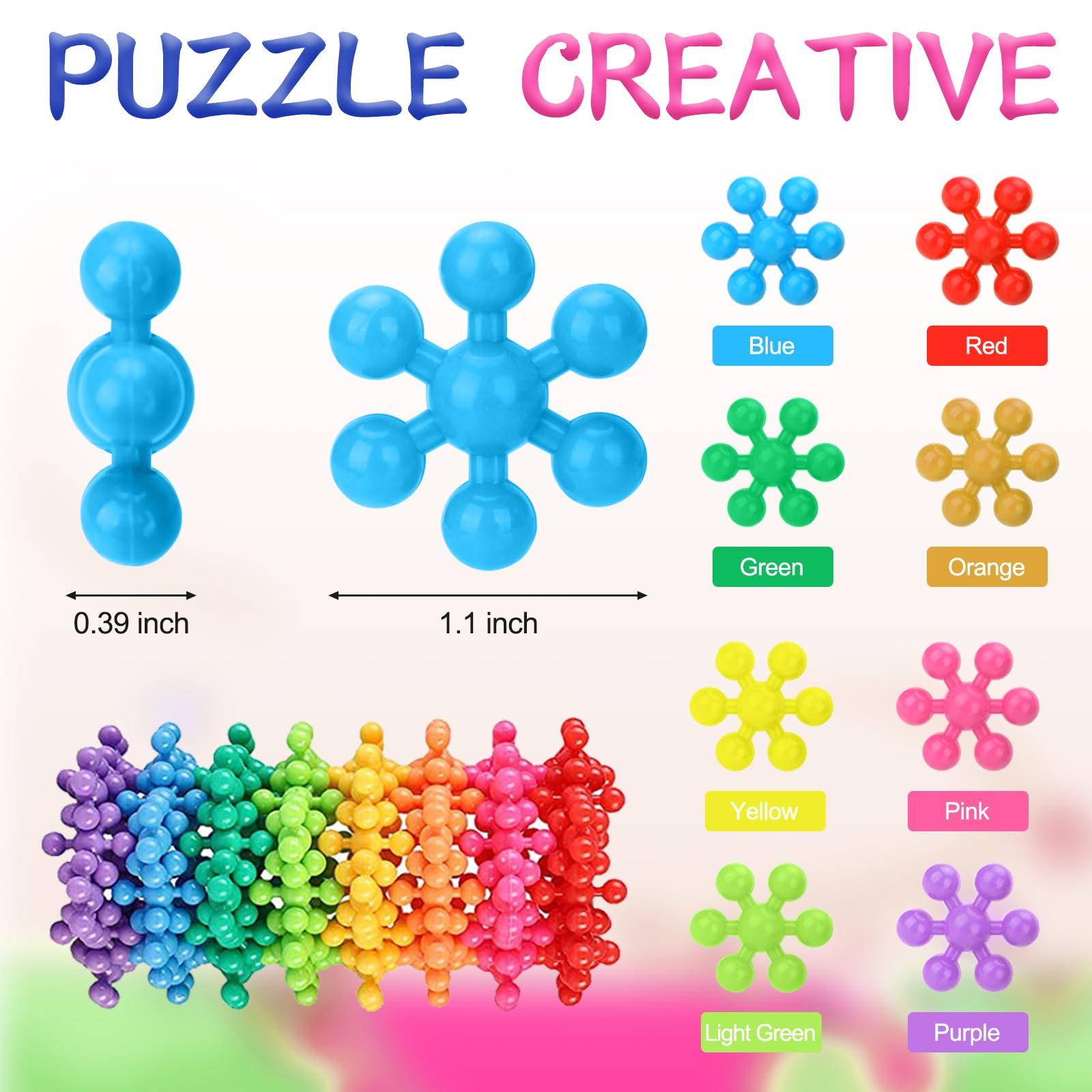 FALDAA Building Blocks Kids STEM Toys Educational Building Toys Discs Sets Interlocking Solid Plastic Building Blocks for Preschoolers Kids Boys and Girls Aged 3+ (300PCS)