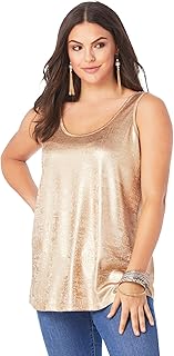 plus size gold tops