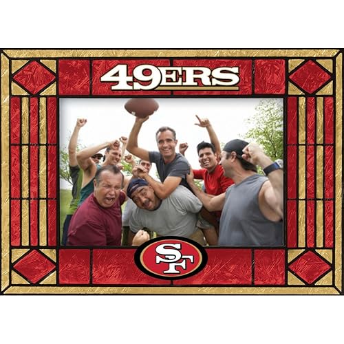 San Francisco 49ers Art Glass Horizontal Frame