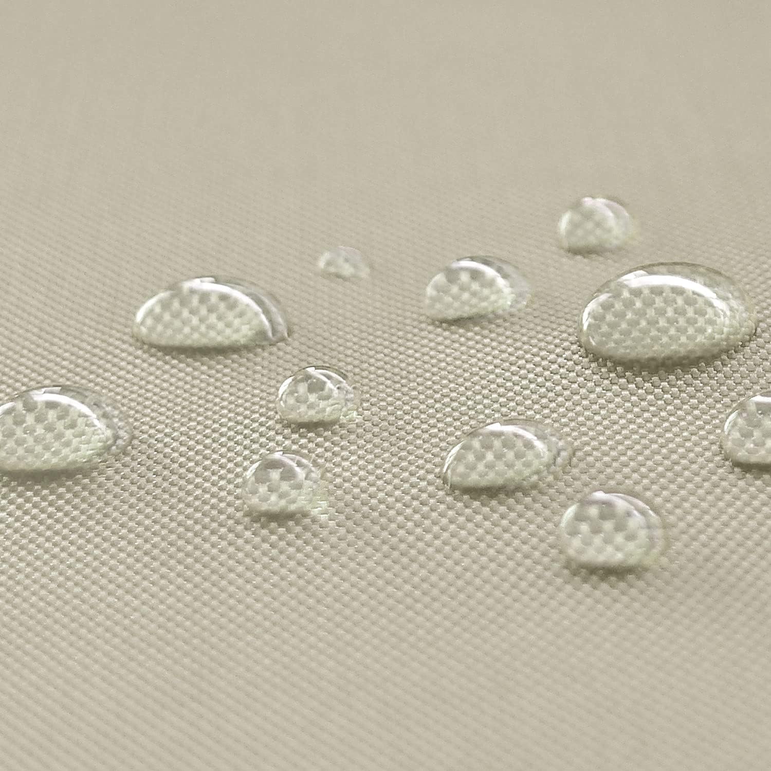 NOVELY Oxford 600d Fixed Woven 1 Lfm Polyester Fabric Waterproof Outdoor PVC Sold by the Meter Extreme Tear-Resistant Robust - Beige