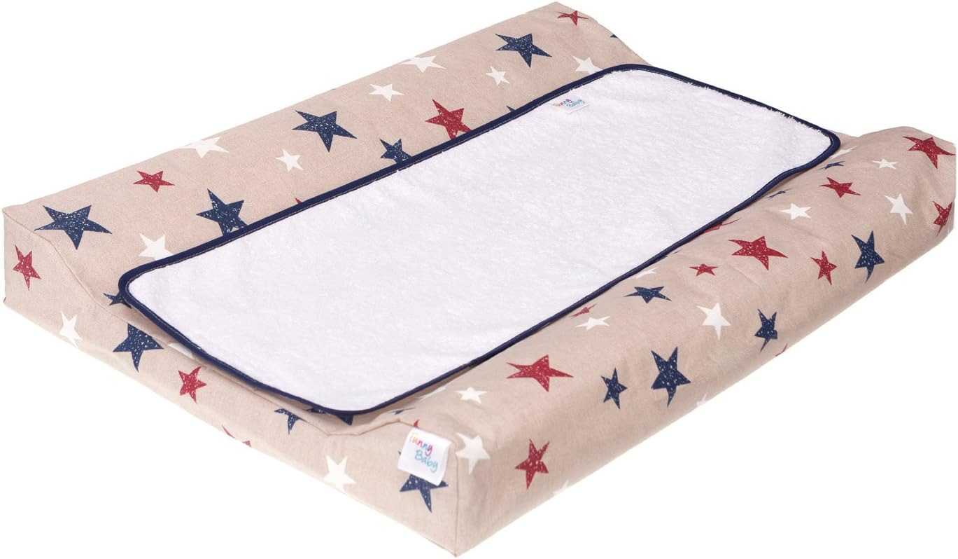 Belino Laminated Changing Mat, 48 x 70 cm 48 x 70 cm Beige (Stars)