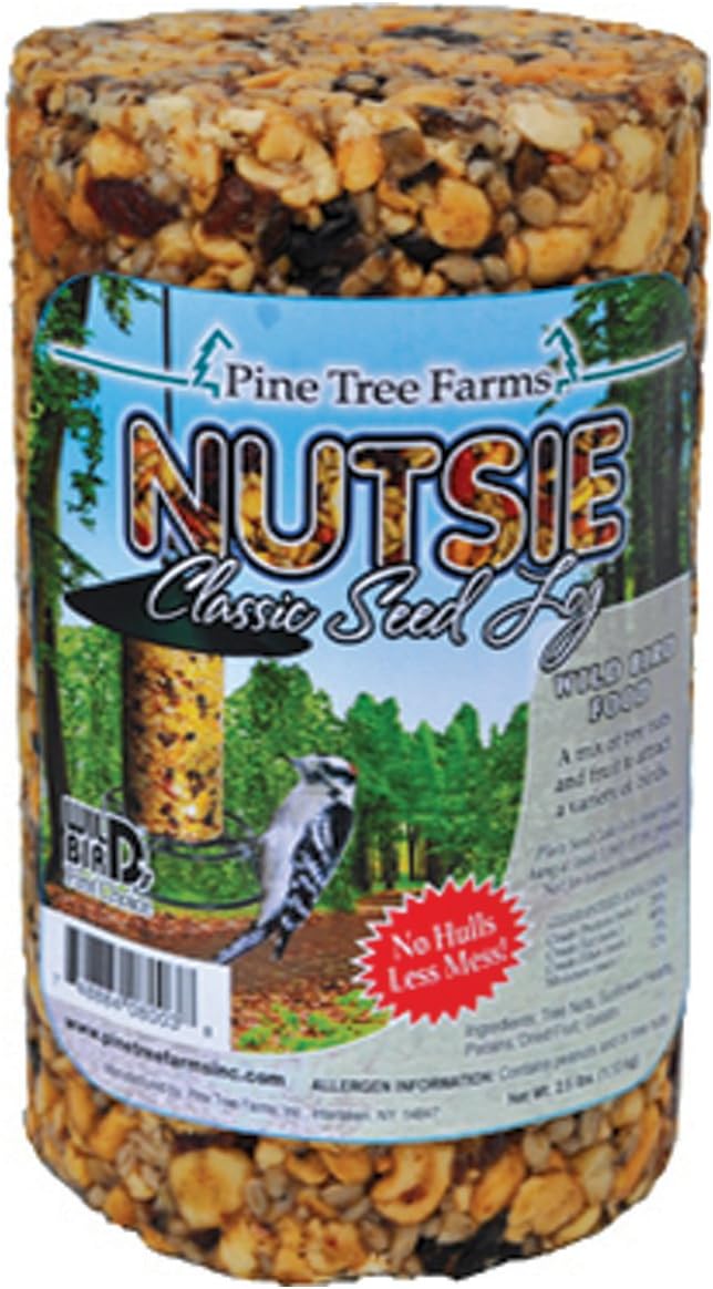 Pine Tree Farms 8003 Nutsie Classic Seed Log, 40-Ounce