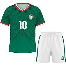 Unisex Kids Soccer Jersey 2PC Set Boys Girls Youth Quick Dry Short Sleeve Football Training Kit