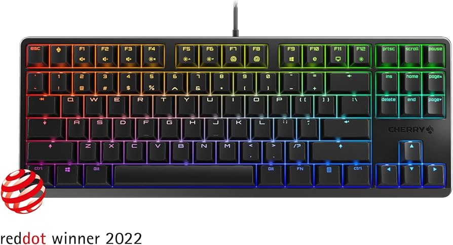 Amazon.com: Cherry MX G80-3000S TKL Black RGB Keyboard Black Axis