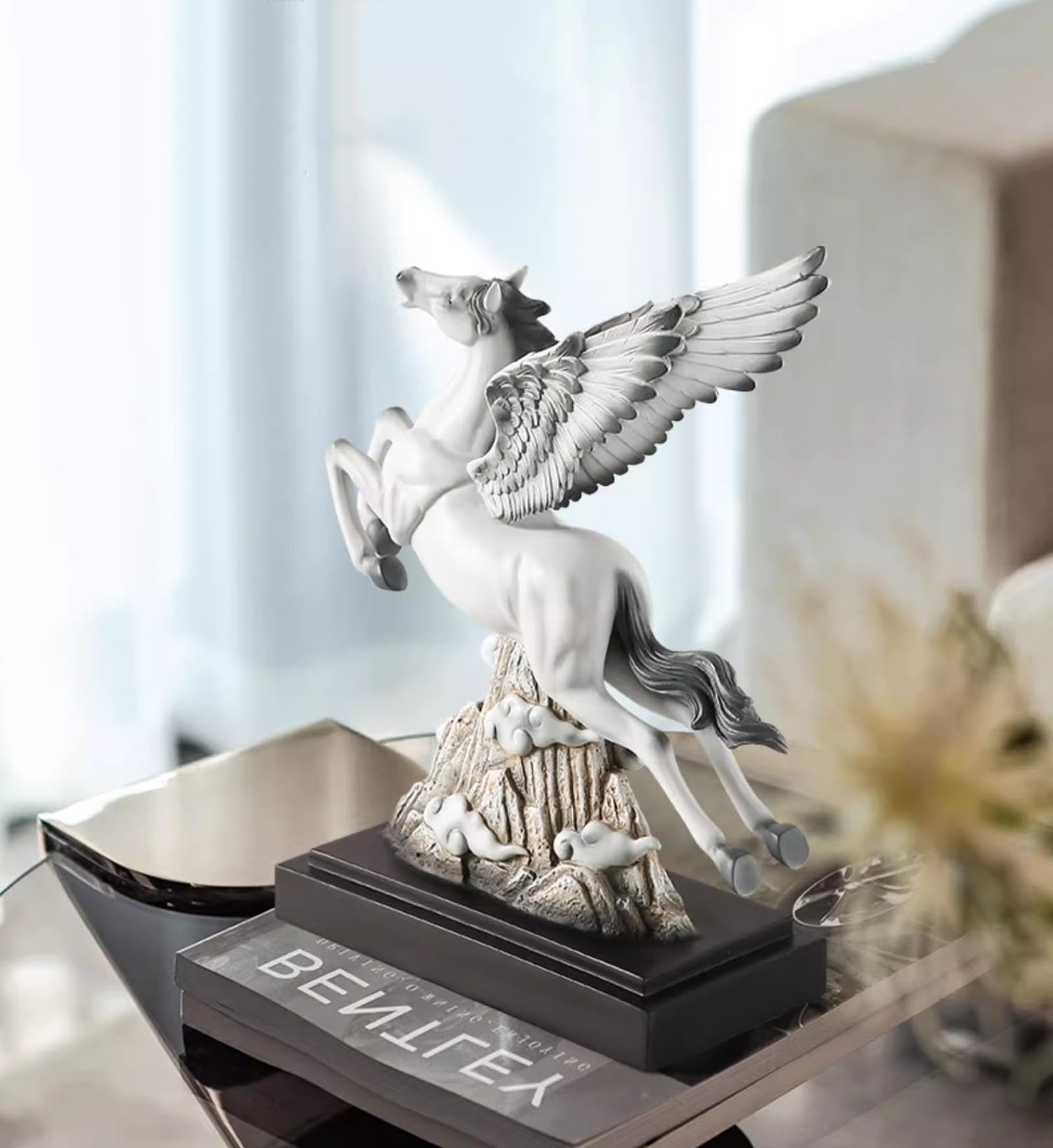 緑色の馬の彫刻 約20cm 緑色の馬の彫刻 約20cm