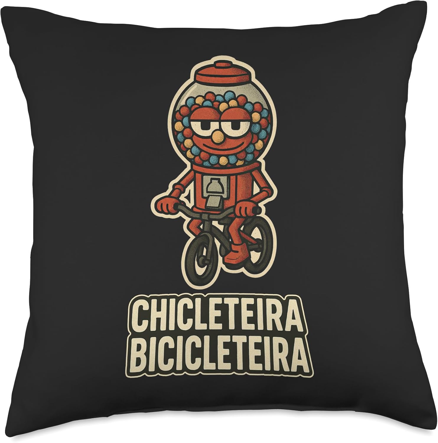 Chicleteira Bicicleteira - Funny Italian Brainrot Slang Meme Throw Pillow