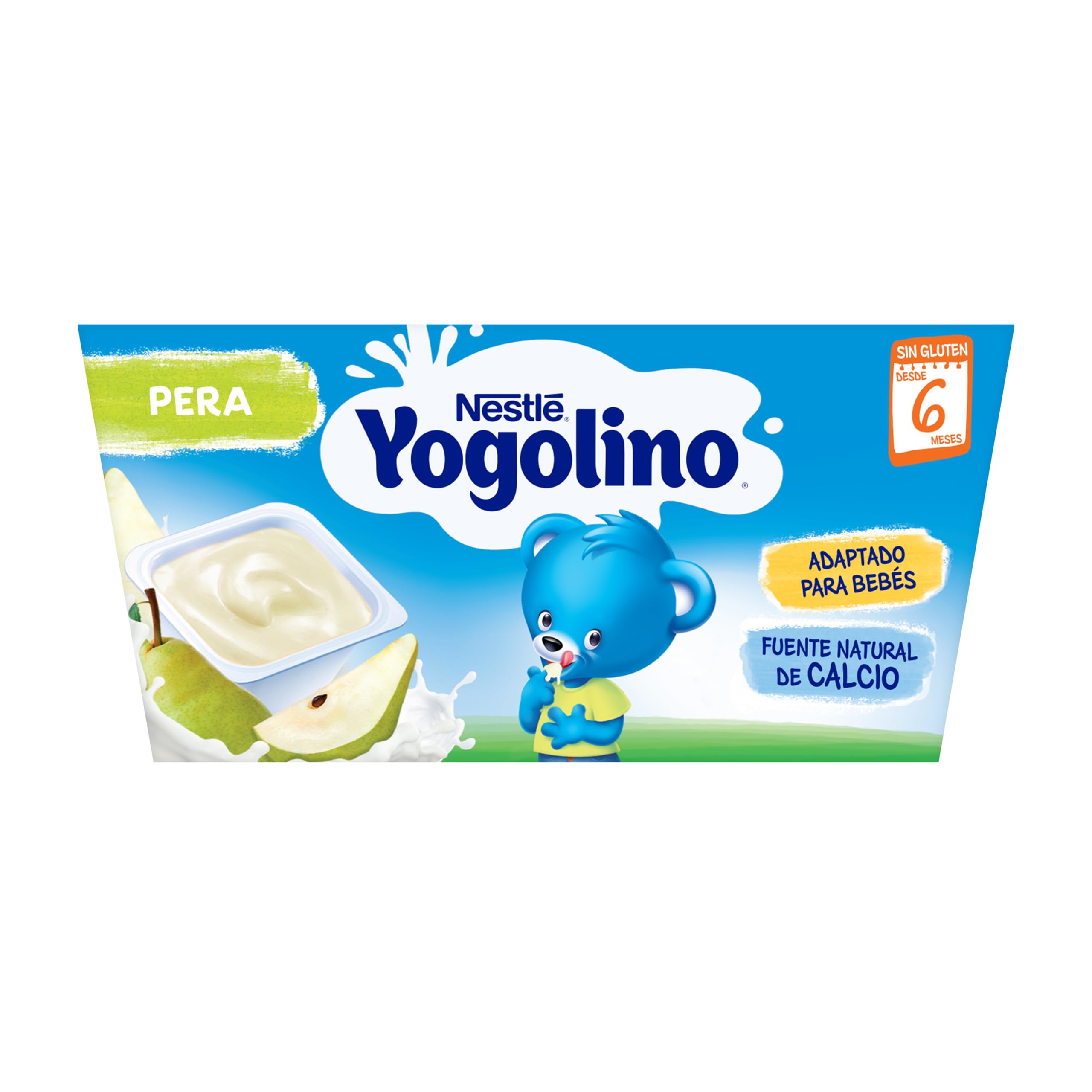 NESTLÉ YOGOLINO Postre Lácteo de Pera 4x100g a partir de 6 meses