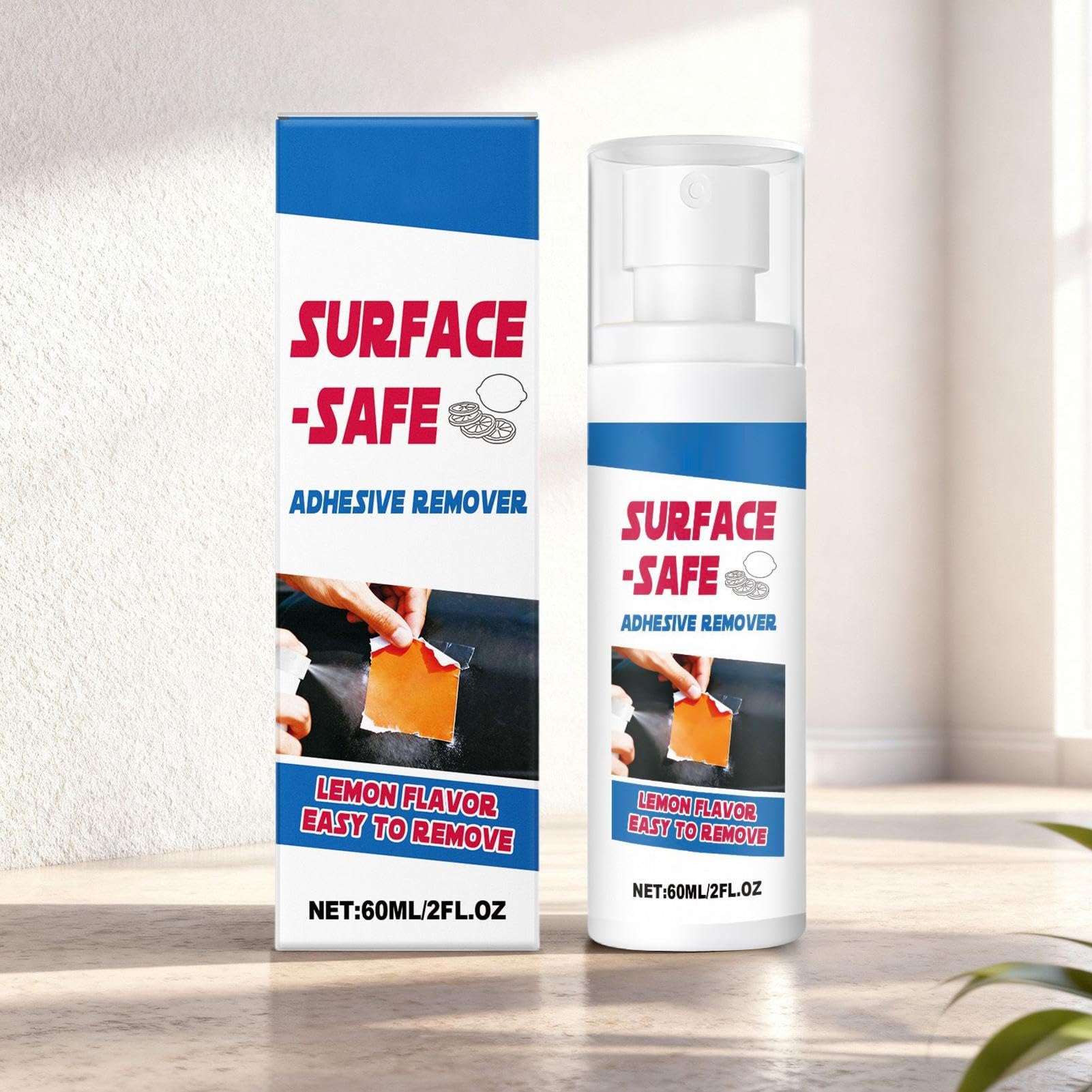 Środek do usuwania kleju, 60 ml, spray do usuwania naklejek i etykiet, szybkie czyszczenie z kalkomanii i taśmy, wielofunkcyjny środek czyszczący do szyb samochodowych, okien, ścian, powierzchni