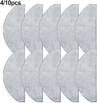 Microfiber Mop Cloth for Replacement S20 D106, 3C, E10 3C C103, 3C Plus B112 Robot for Vacuum, 4 Pack 10 Pack
