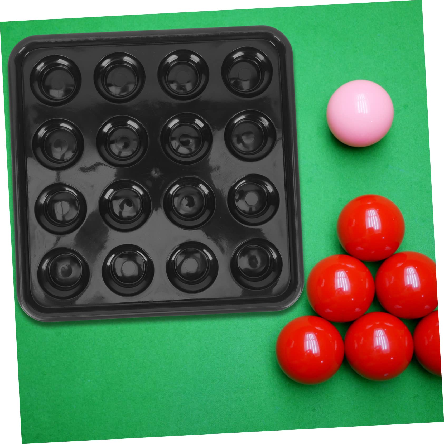 NULYLU Billiard Ball Dish Pool Billiard Tray Snooker Ball Holder Tray Plastic Billiard Carrying Tray Organizing Bins
