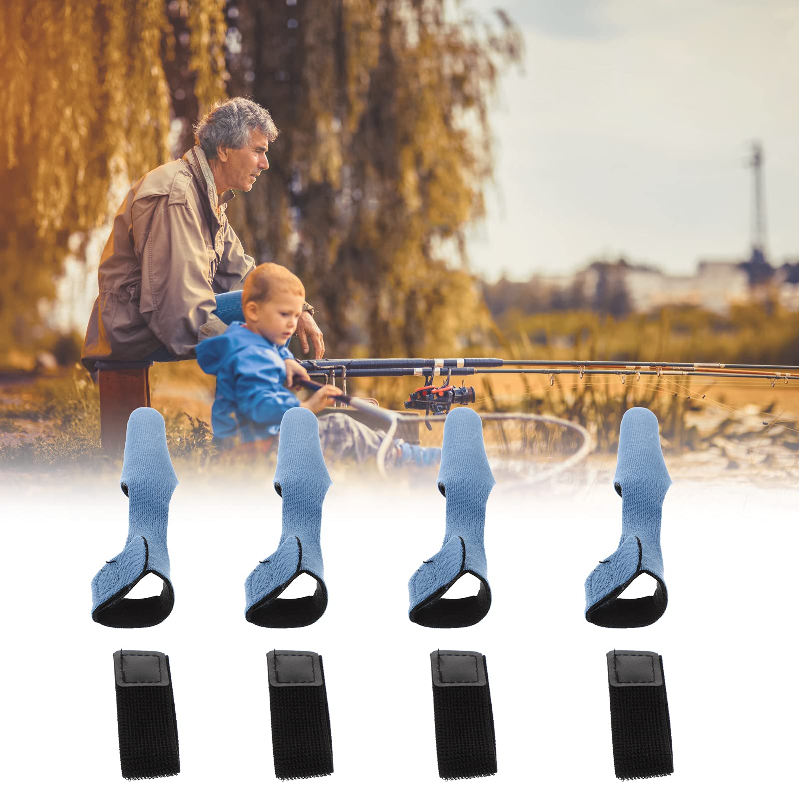 baitcaster rod covers Baluue 4 Sets Fishing Protector Rod Fishing Pole Socks Sleeve Tip Cover Tool Gear Outdoor Bass Elastic Band Cloth Cover : Sports & Outdoors Model:DTE80-B/F562ML Run Off Lures Pro Subcategory:Spinning Combos grade neoprene combined with