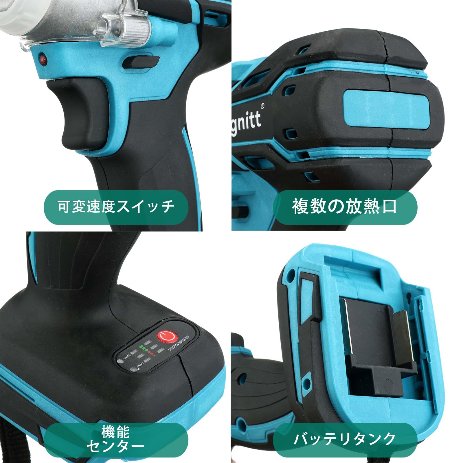 18v バッテリー Mlroubaix 電動 インパクトレンチ マキタ 充電式
