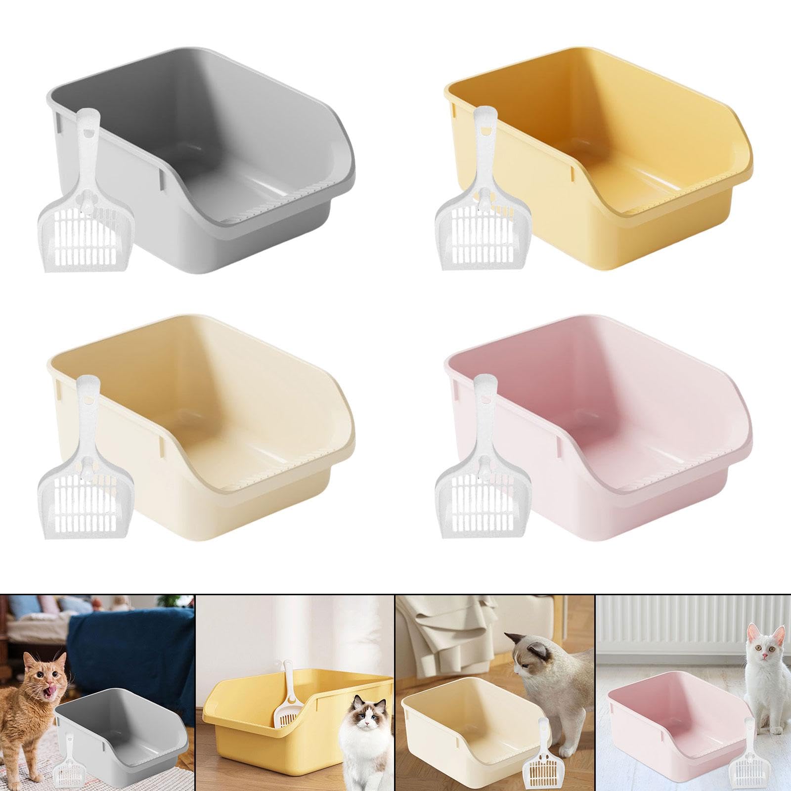 Chatière Portable avec Parois surélevées, Gris