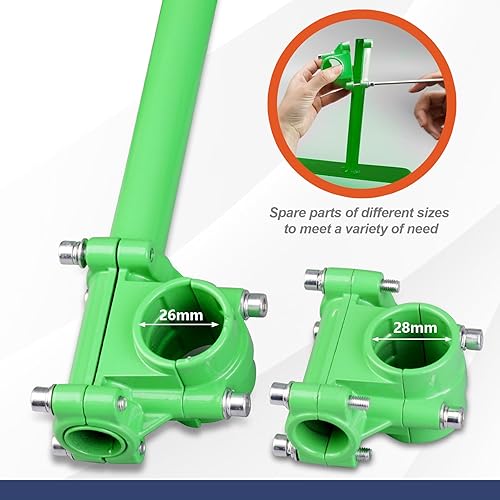 Miniatura 4 de Accesorio de rueda de soporte ajustable de 1.024 in (1 pulgada) y 1.102 in (1.1 pulgadas) para recortadora de cuerdas