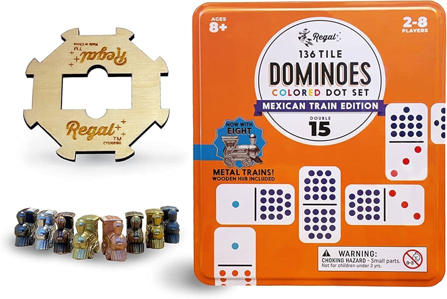 超希少✨️ コリンシアン ミニチュアーズ ラッキーボックス 7体 15箱セット Amazon.com: Regal Games Mexican Train Double 15 Dominoes Set for