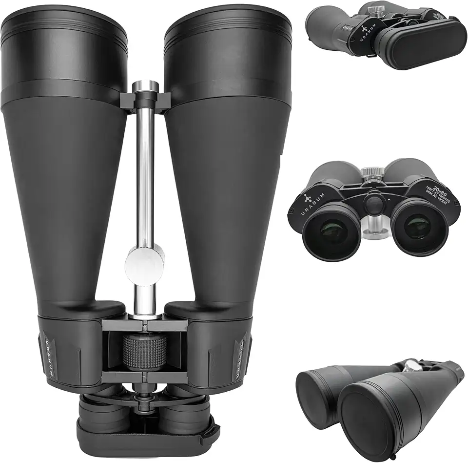 Binóculo Uranum Astronômico Binóculo 20x80 Profissional Longo Alcance Distancias Com Visão Noite Natureza Ambiente Lunar 2