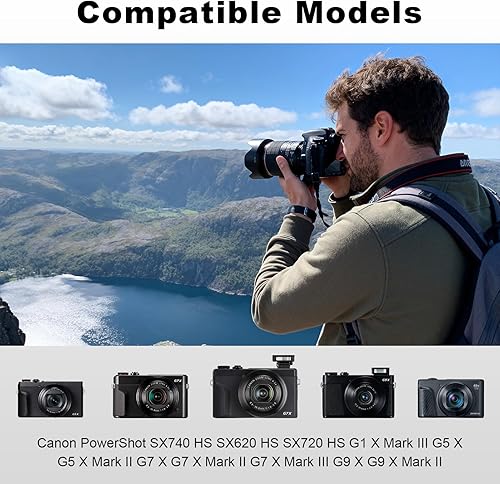 Miniatura 3 de Batería NB-13L 2 unidades y cargador de doble puerto para Canon PowerShot SX740SX620SX720 HS, G1 X Mark III, G5 XMark II, G7 XMark IIM III, G9 XMark