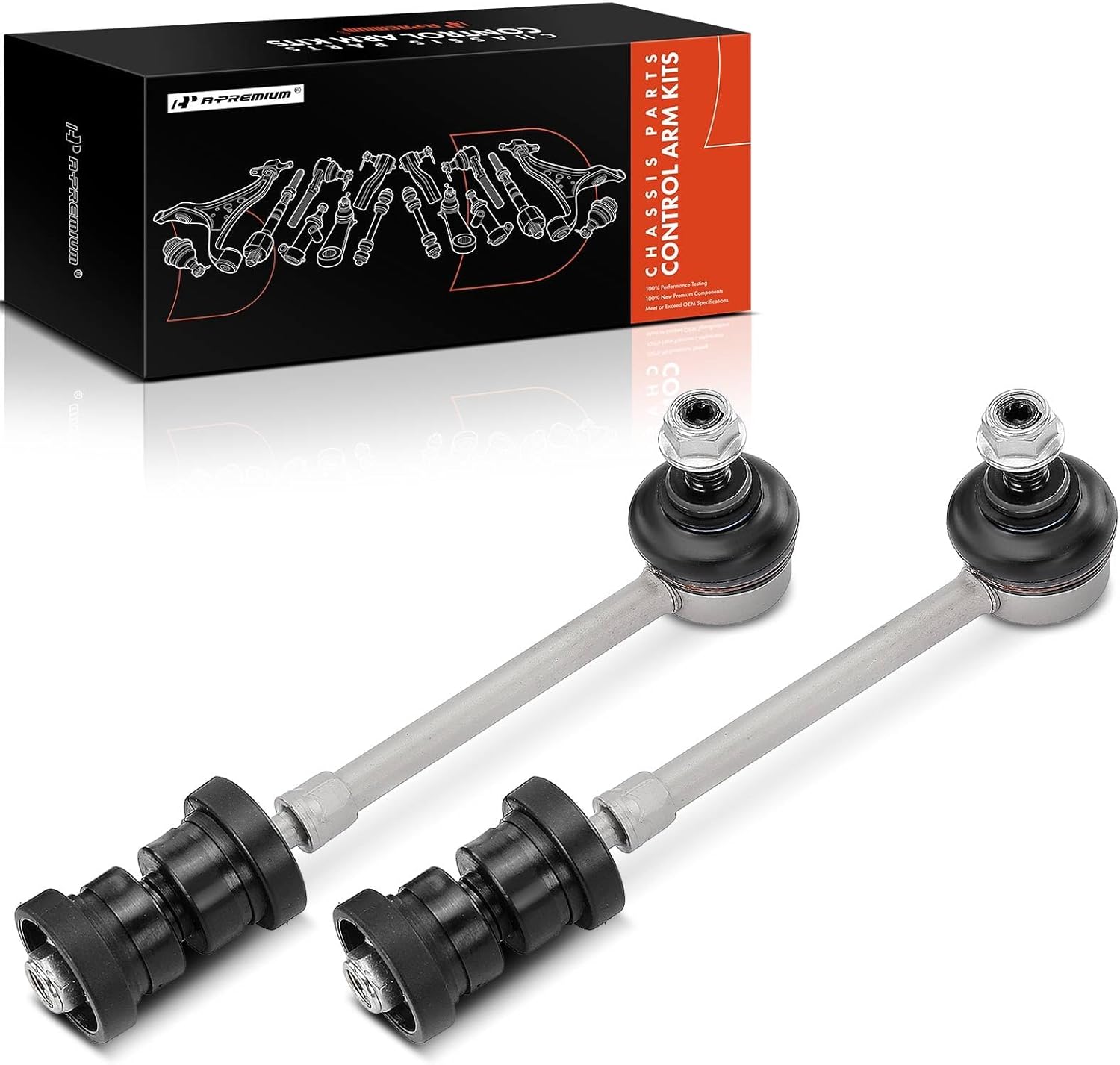 A-Premium 2 x Rear Sway Bar Links Stabilizer Bar Links, Compatible with Volvo XC60 2010-2017, S60 11-18, S60 Cross Country 16-18, XC70 08-16, S80 07-15, V60 (Cross Country) 15-18