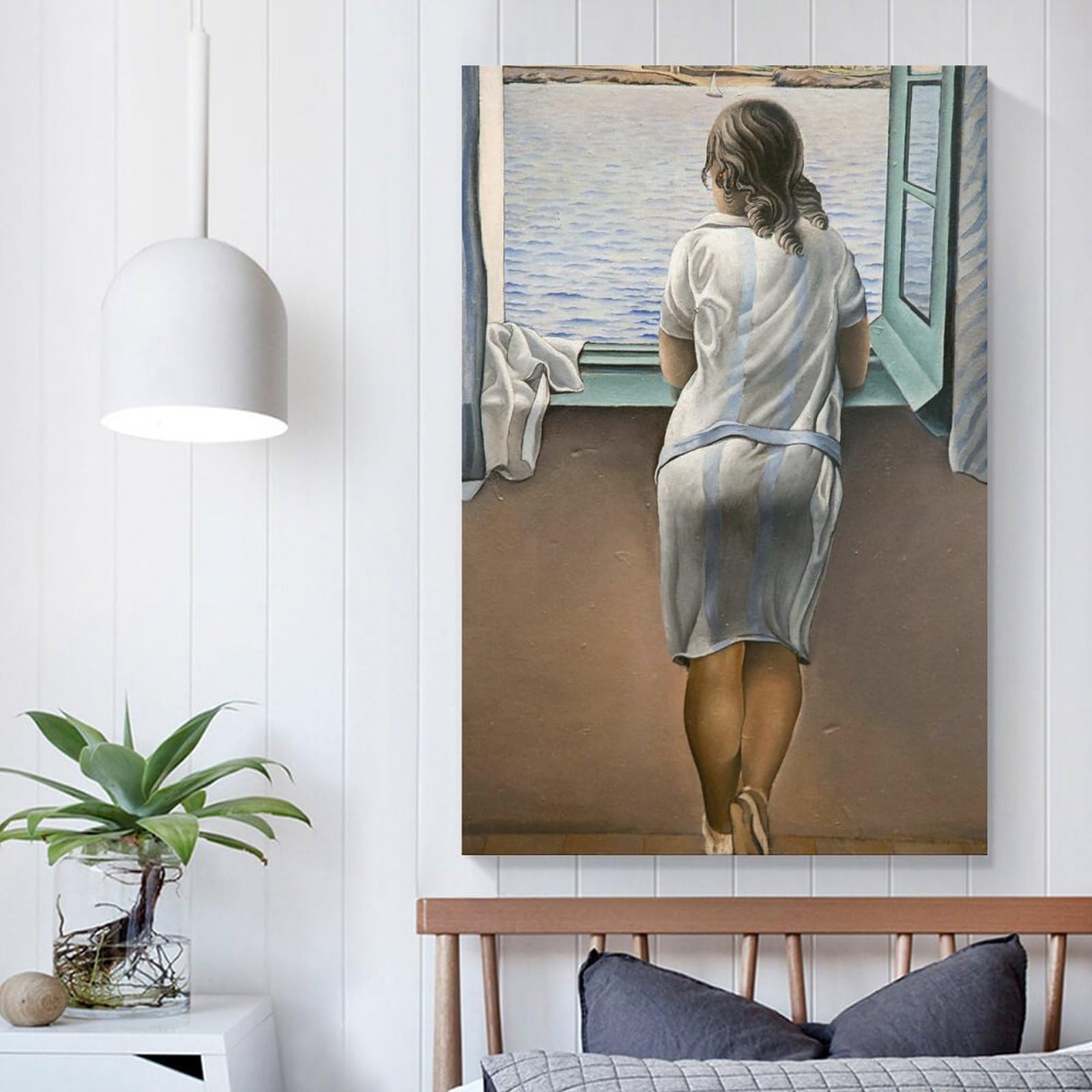 窓辺の人/サルバドール ダリ/額装済