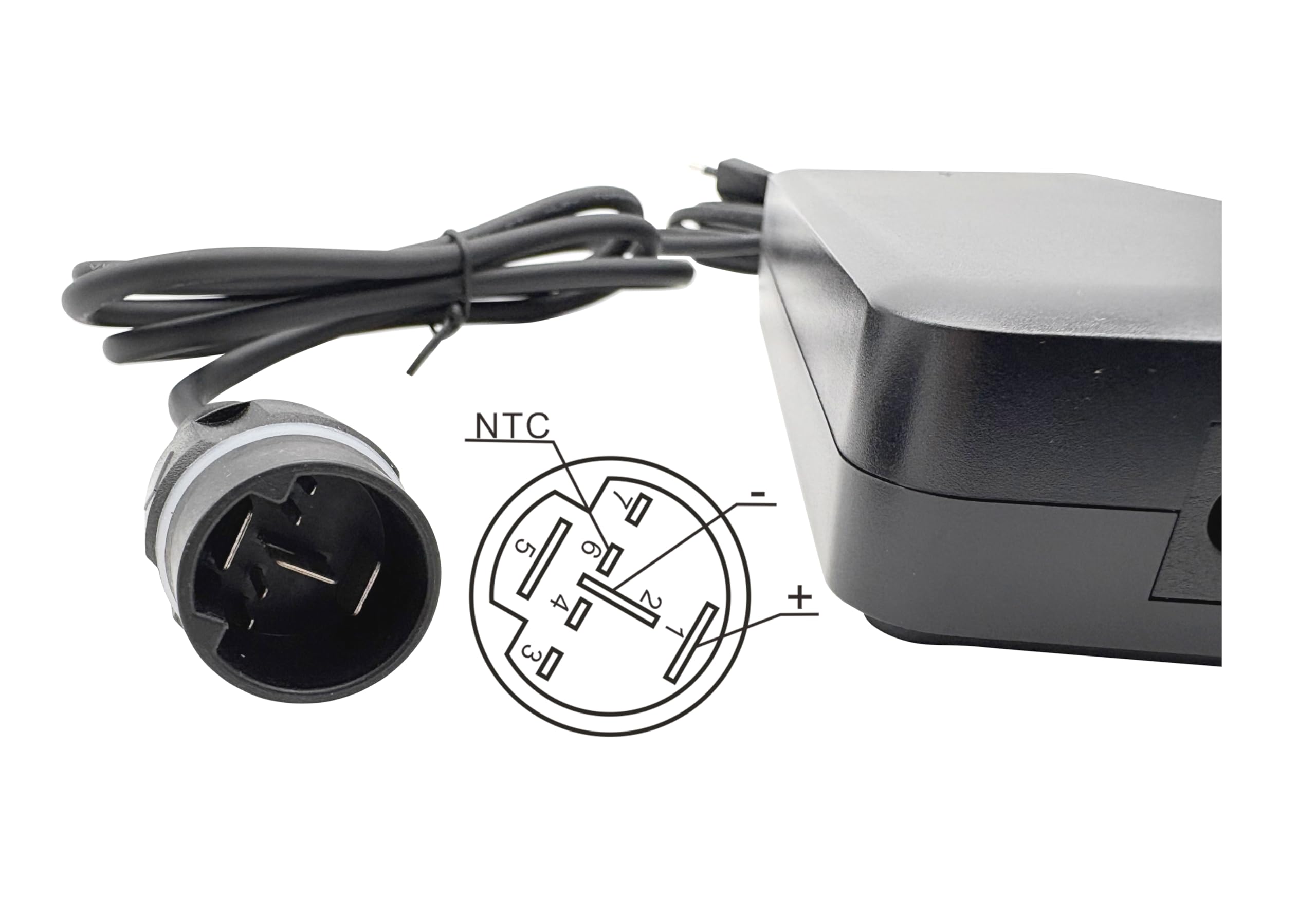 PowerSmart Chargeur 42 V 4 A pour Batteries 36 V de Marques GasGas/Haibike/Hercules/Husqvarna/Merida/Raymon/Rose/Winora