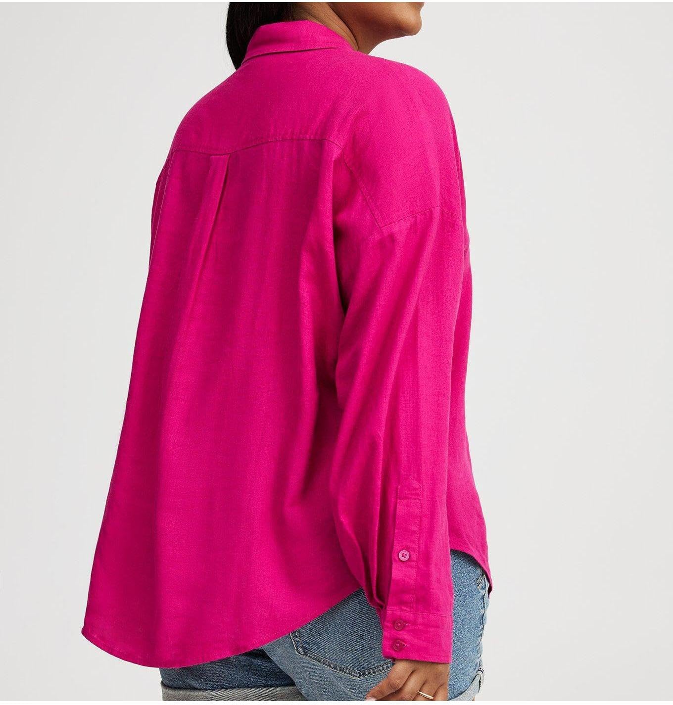 Torrid Women's Plus Size Drop Shoulder Relaxed Shirt - Image 9