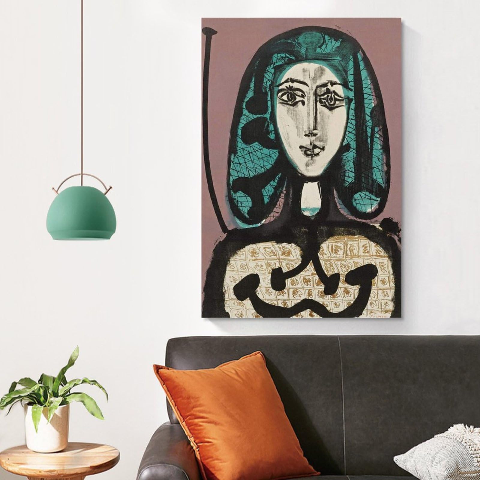 Amazon｜Pablo Picasso パブロ・ピカソ「緑色の髪の女性