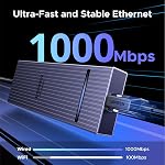 UGREEN Revodok Pro 7 en 1 USB C Hub avec DisplayPort 4K 60Hz, RJ45 Ethernet 1000Mbps, 100W Livraison d'électricité, 10Gbps USB-A et USB-C 3.2 pour MacBook Pro/Air/Neo, iPad Pro, Thinkpad, Rog Ally et plus encore