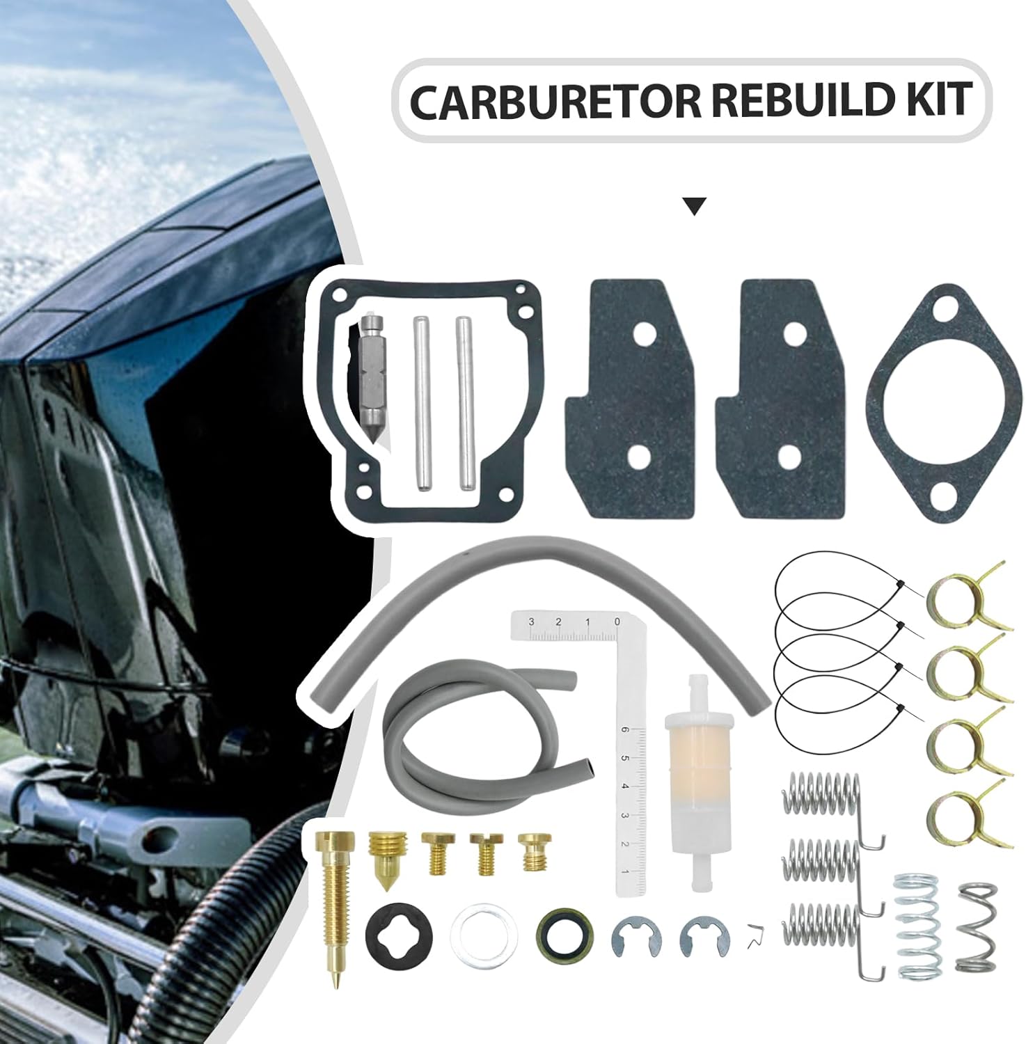SYOWADA 3Pcs 18-7750-1 Carburetor Rebuild Kit Gasket Replacement for Mercury/Mariner WME-1 1A 1B 4 5 6 6A 7 7B, Replaces 1395-8236352 1395-8236353 1395-9599