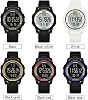 Timever Digital Watch, Men's, Thin, Lightweight, Comfortable, Waterproof, LED Watch, Alarm, Sports Watch, Stopwatch Function, Easy to Read, Japanese Instruction Manual Included, Black