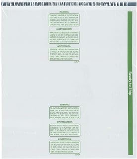 Plymor Ready to Ship 1.5 Mil Wicketed Poly Bags with Permanent Adhesive Strip and Suffocation Warning, 22" x 24" (Case of 300)
