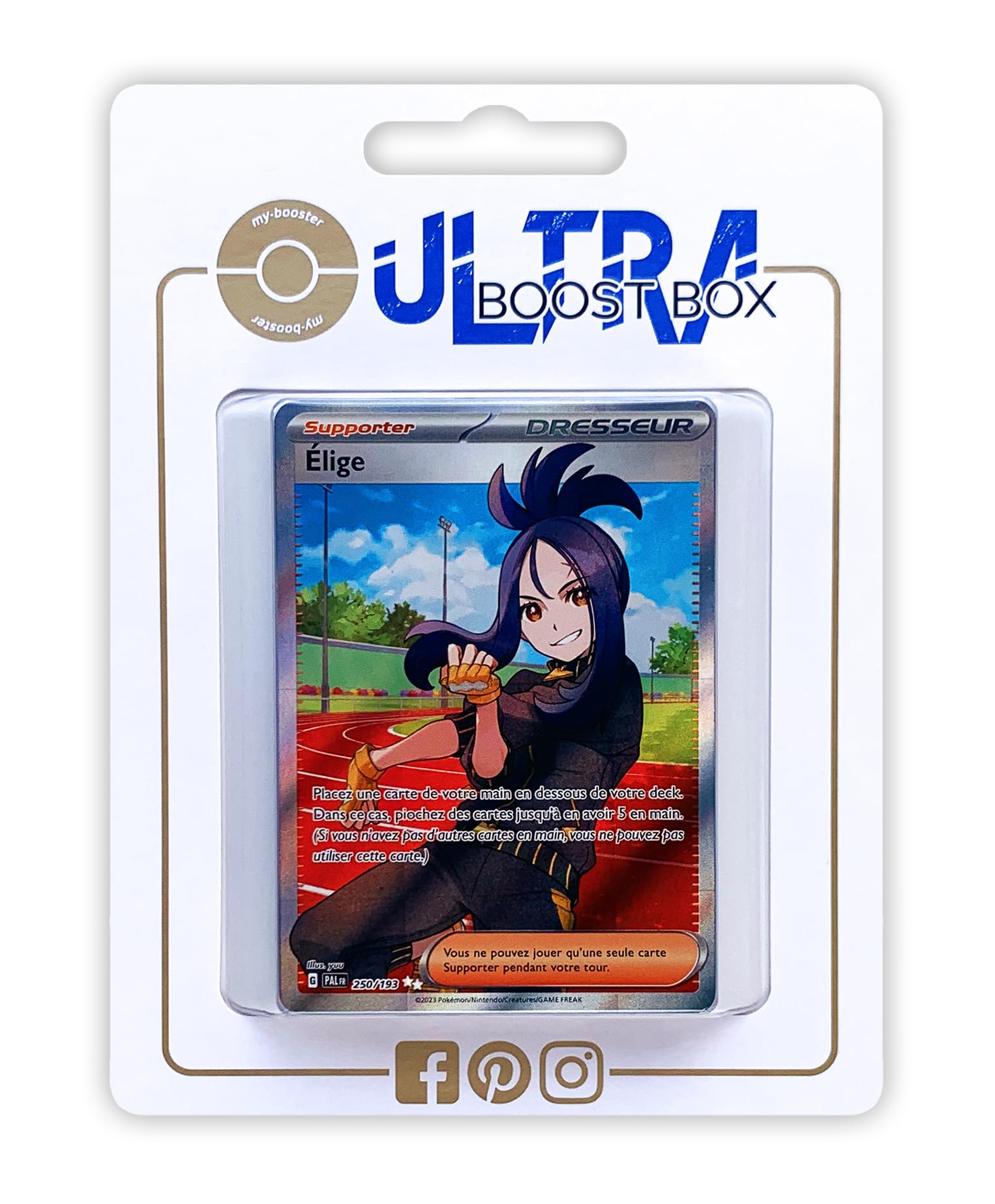 Coffret De 10 Cartes Pokémon Françaises – Courrousinge Ex 242/193 Full Art Secrète – Écarlate Et Violet 02 Évolutions à Paldea – Ultraboost