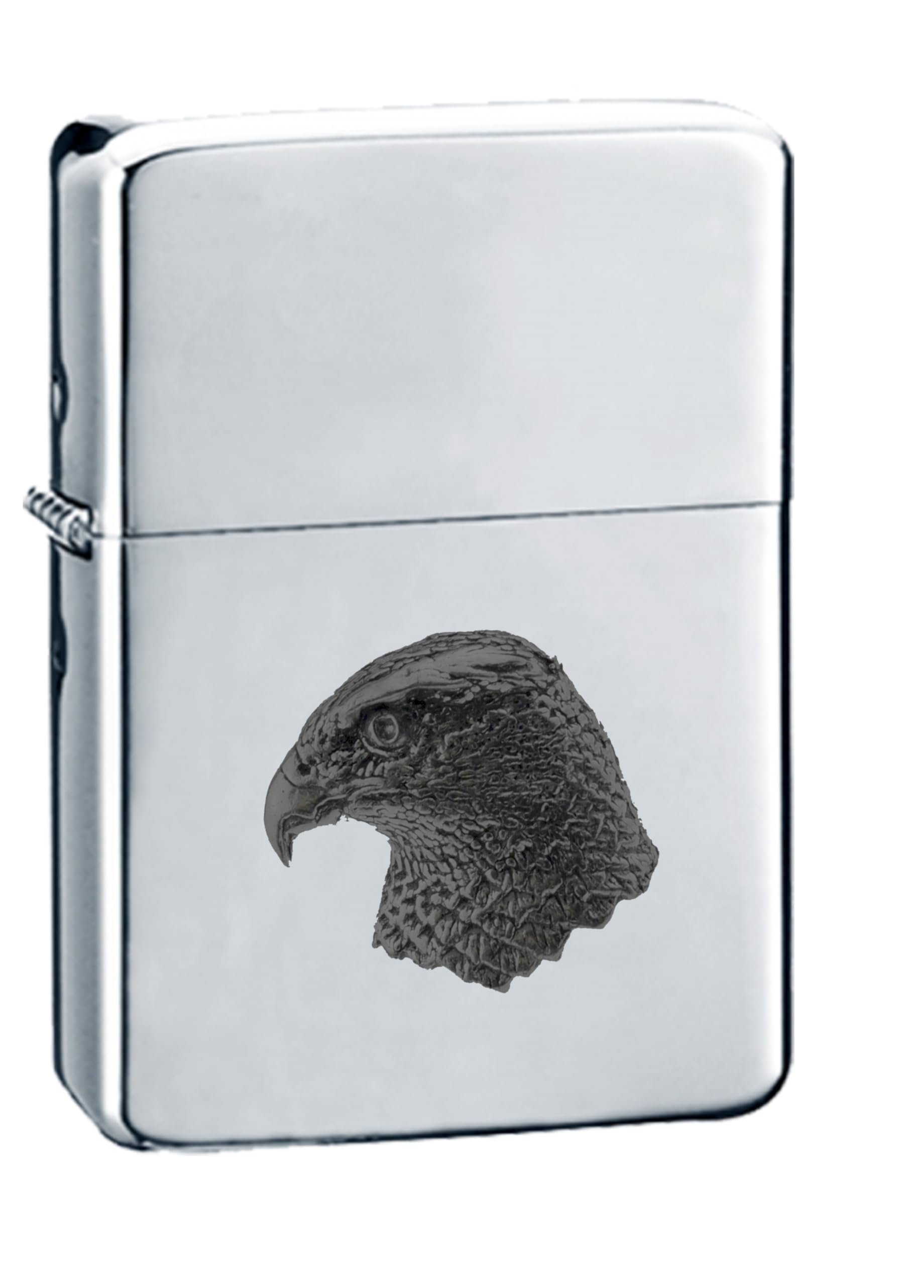 Briquet B32 faucon en étain anglais, le cadeau élégant rechargeable et coupe-vent