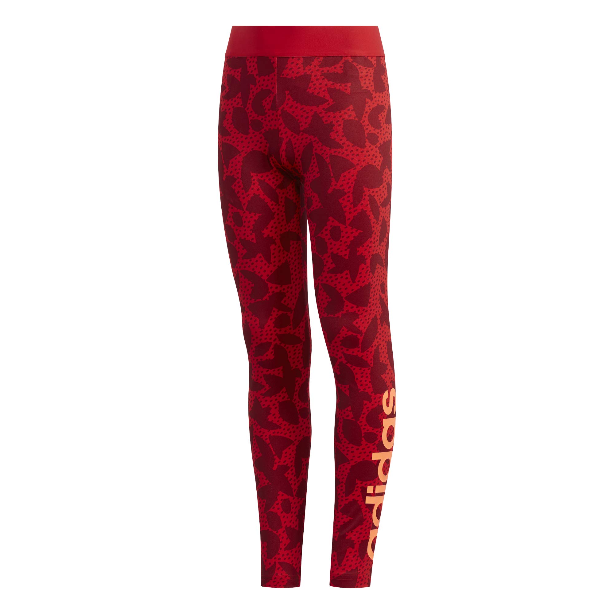 Adidas Girls' XPR Tights, Escarl/Buruni 