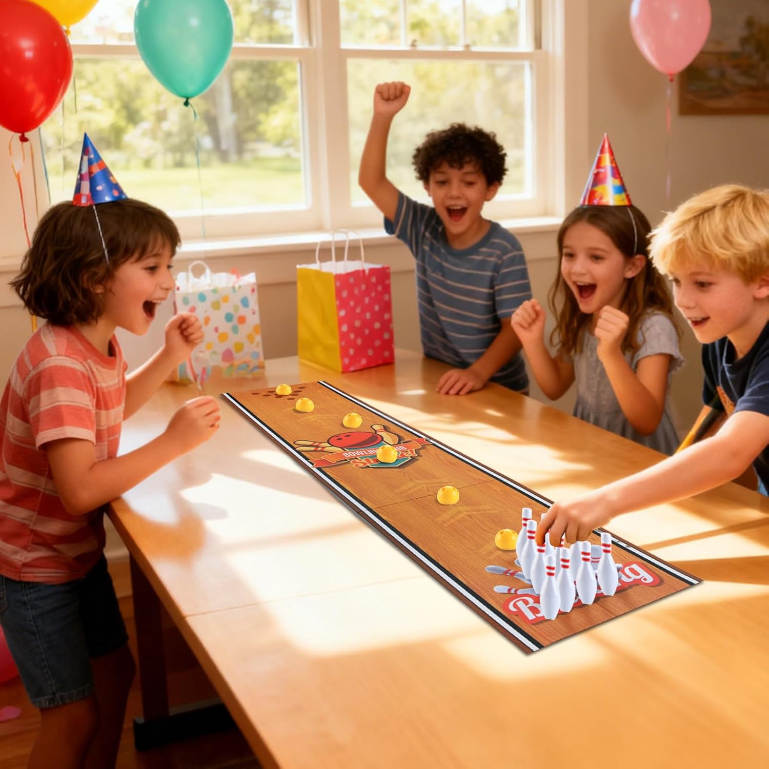 Desktop Golf Game - Interactive Sport Activity, Tabletop Bowling Set with Mini Accessories, Classmate Dorm Entertainment, Living Room Apartment Party Fun, Portable Hobby Toy for Kids Teens Friends