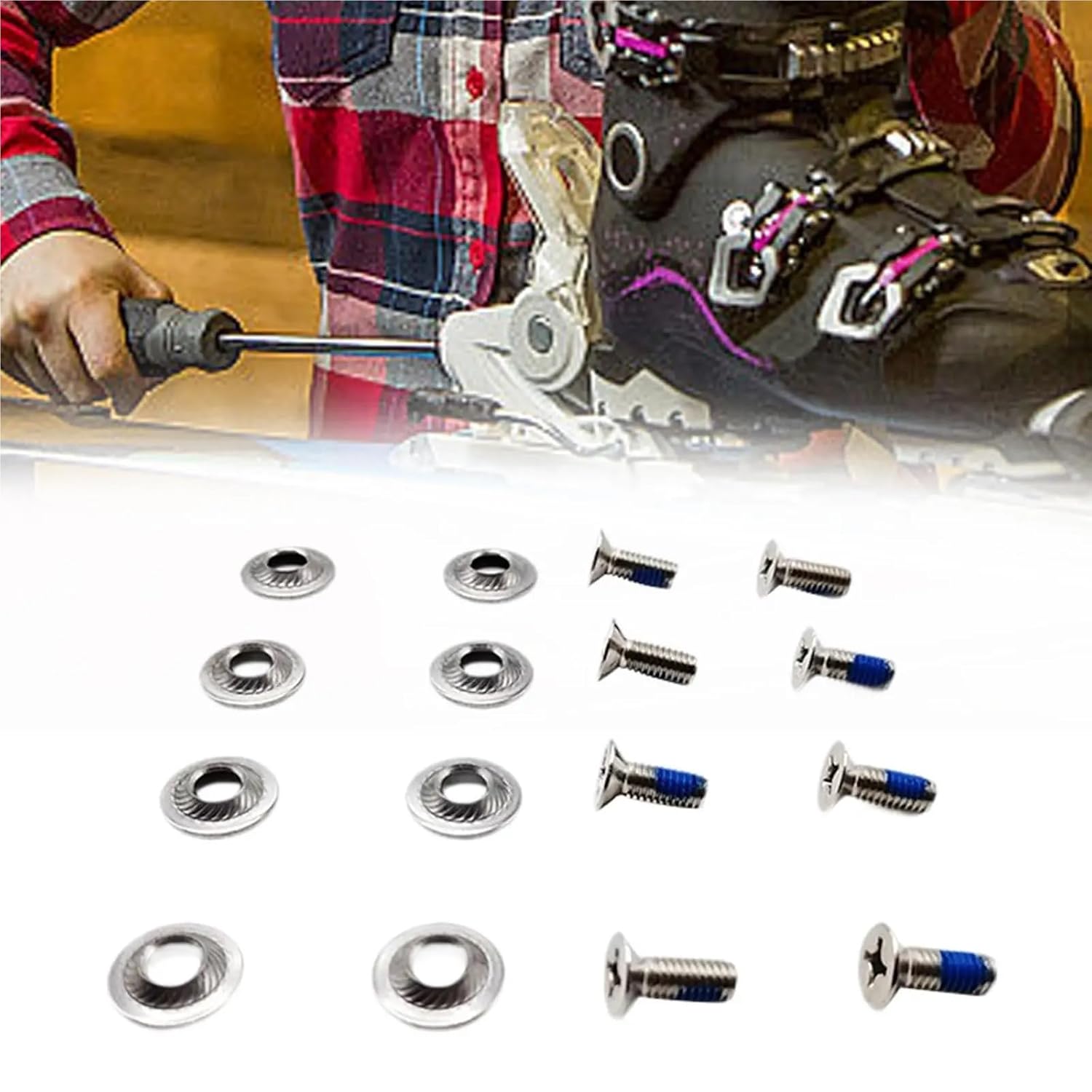 Snowboard Binding Screws 8X Snowboard Binding Screw Set, Mounting Screws Binding Hardware