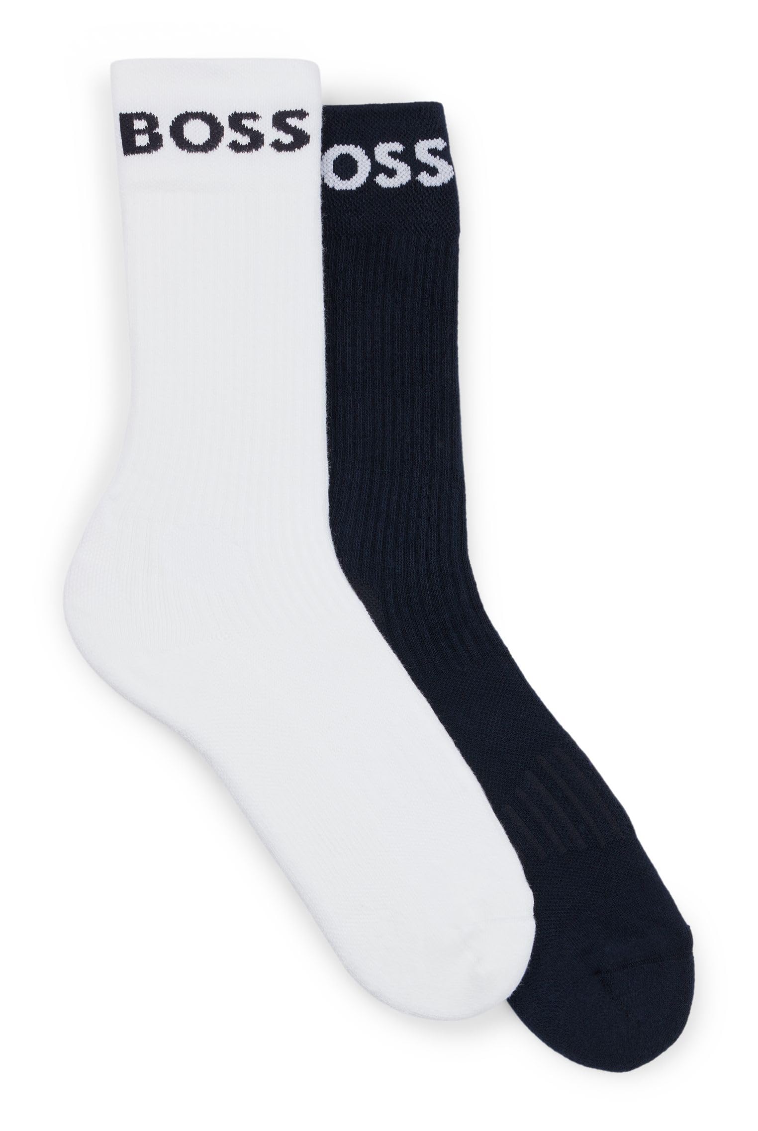 BOSS Herren 2P RS Sport CC Kurze Socken aus Stretch-Gewebe im Zweier-Pack
