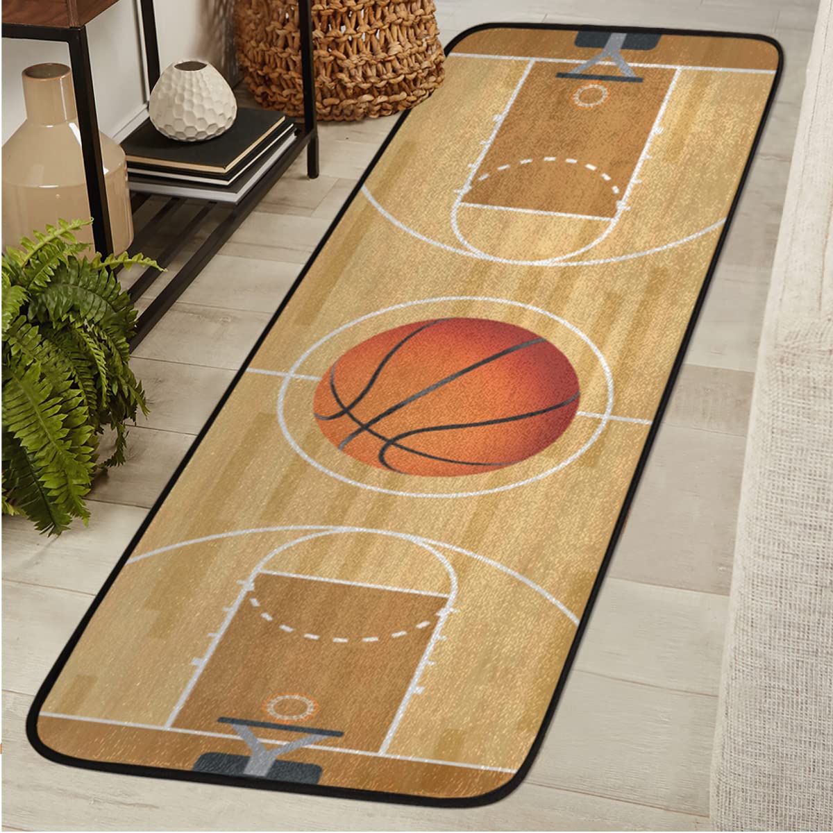 Amazon.com: FZDXZJJ Sport Basketball Court Runner Rug 2 x 6 ft