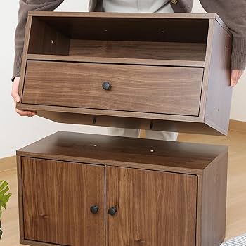 Amazon.co.jp: 不二貿易 コネクトボックス 引出1杯 幅60×奥行32