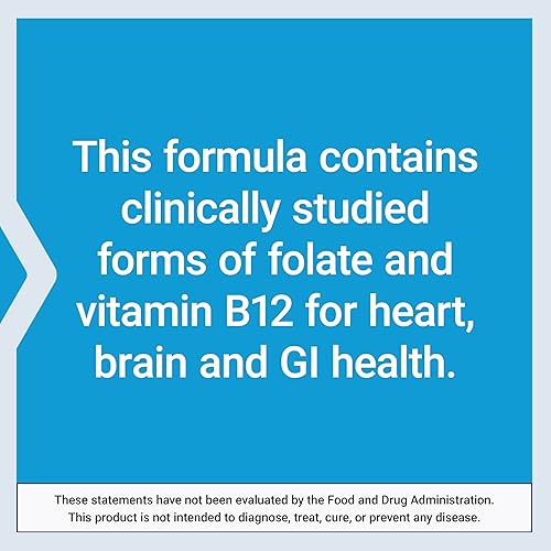 Miniatura 6 de Life Extension BioActive Folato y Vitamina B12 – Para la salud del corazón, cerebro y tracto gastrointestinal – Promueve el crecimiento