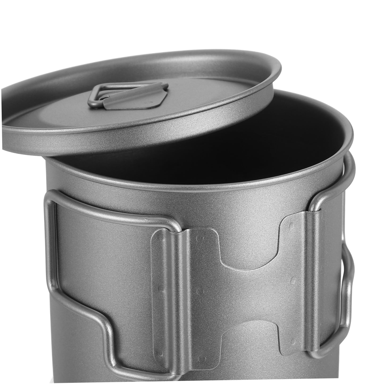 Faltbarer Campingbecher Aus Titan Mit Deckel Wiederverwendbarer Titanbecher Für Outdoor-aktivitäten Wandern Und Reisen