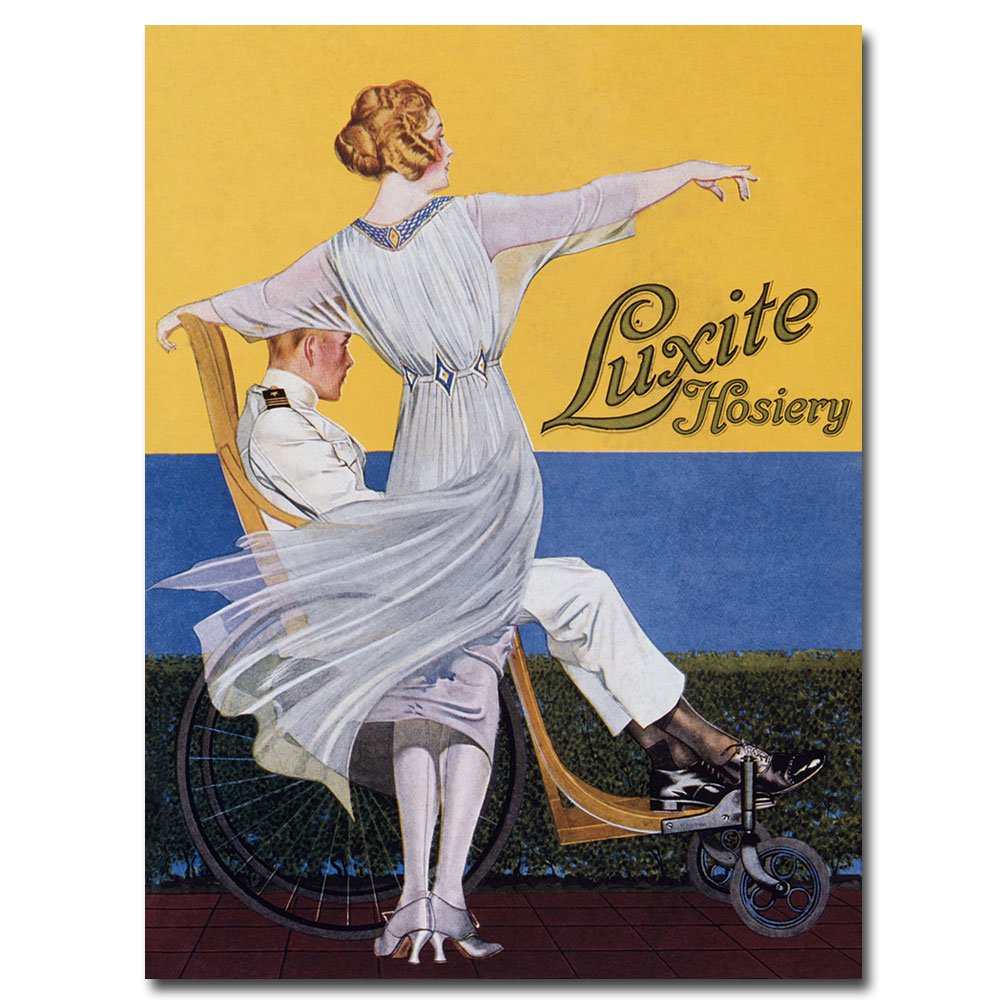 Luzite Hoisery, Vogue Magazine by Coles Phillips, 35x47-Inch Canvas Wall Art