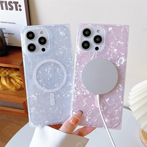 Miniatura 5 de Cocomii Funda cuadrada compatible con iPhone 13 Pro Max  Compatible con MagSafe, Luxury, Slim, Glossy, Opalescent Pearl, Iridescent Glitter, Fácil