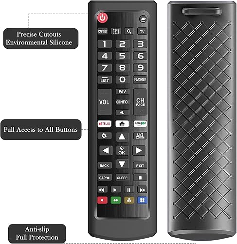 Miniatura 4 de Funda para mando a distancia LG TV, cubierta remota para LG Smart TV AKB75095307 AKB75375604 AKB74915305 original, funda de silicona de repuesto