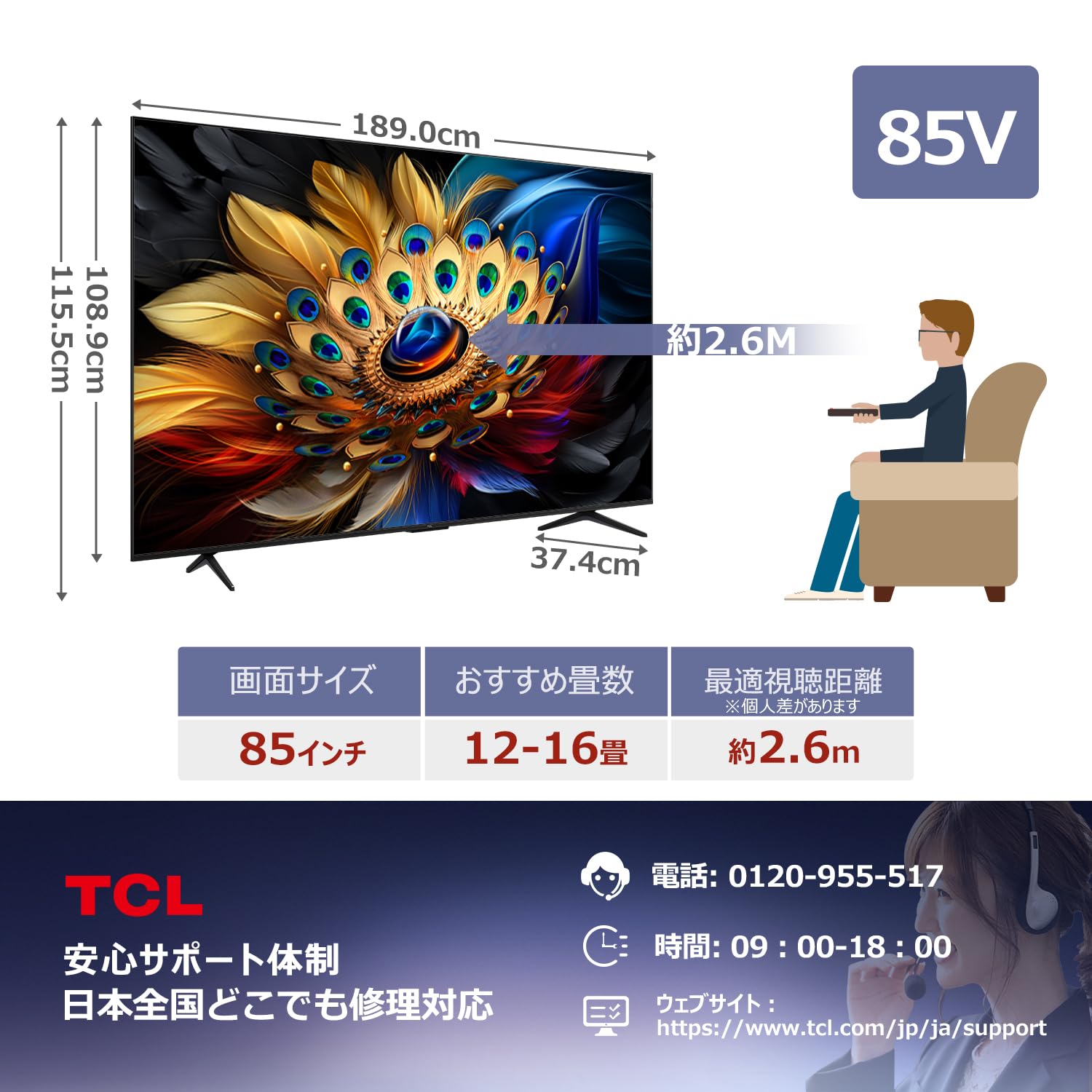 TCL 65T8B 量子ドットPro 65V型 4K液晶倍速GoogleTV TCL 65T8B 量子ドットPro 65V型 4K液晶倍速GoogleTV Amazon.co.jp: TCL