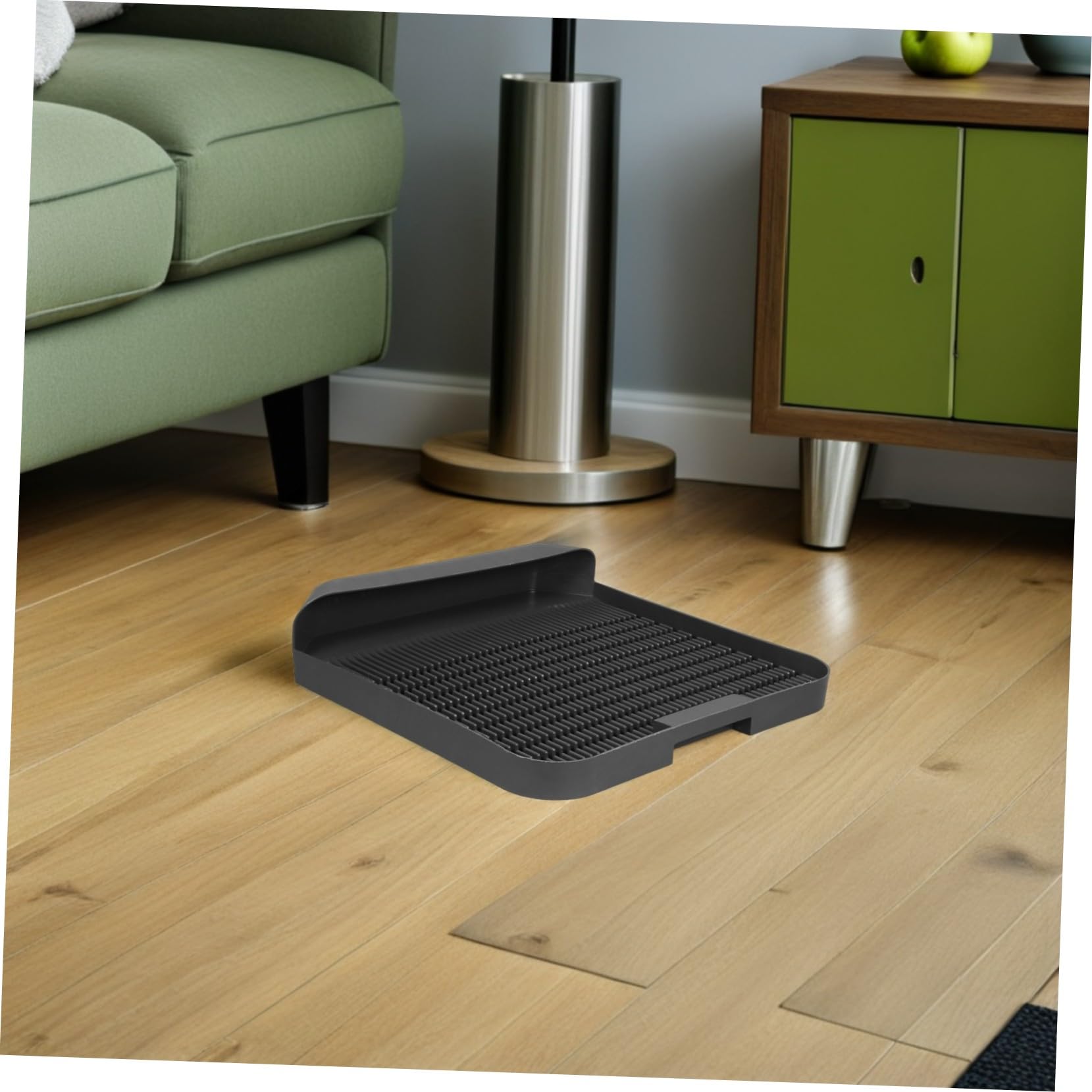 UPKOCH Katze Katzenklo Matte Rutschfest Wasserfest Kunststoff Litter Box Pad für Streukontrolle Leicht zu Reinigen und Sicher für Haustiere