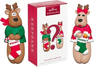 Hallmark Keepsake Christmas Ornament 2024, Reindeer Surprise Mystery, Family Gifts