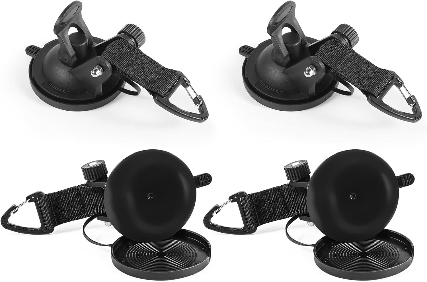Heavy Duty Suction Cup Security Hooks for Camping(4 pcs)